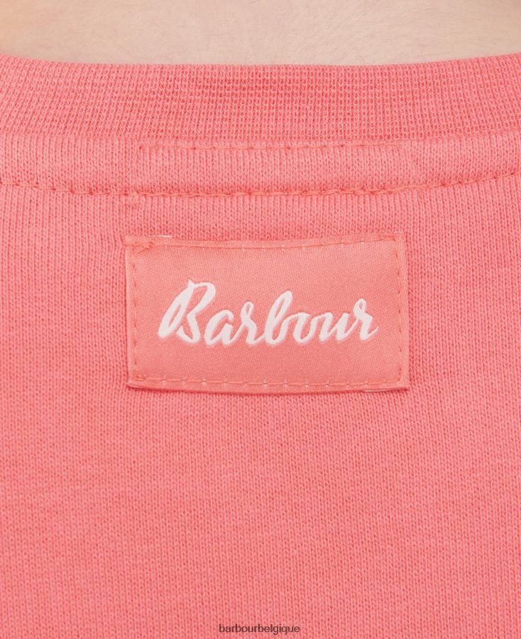 vêtements Barbour robe de lyla poinçon rose filles T2L6ZP2570