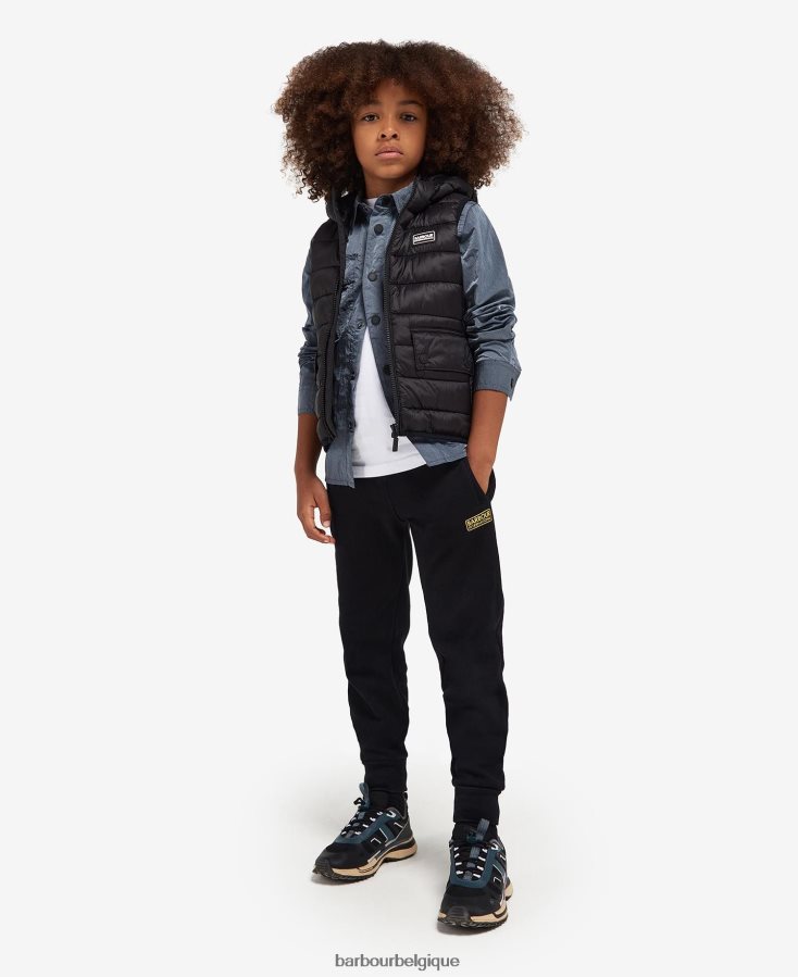 vêtements Barbour gilet de course à capuche orange classique garçons T2L6ZP2495