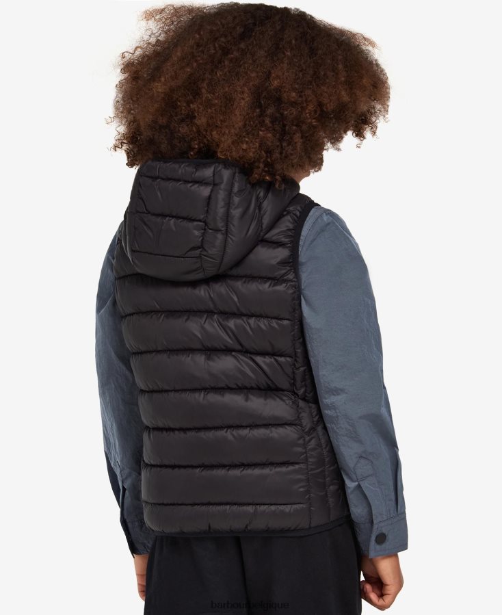 vêtements Barbour gilet de course à capuche orange classique garçons T2L6ZP2495