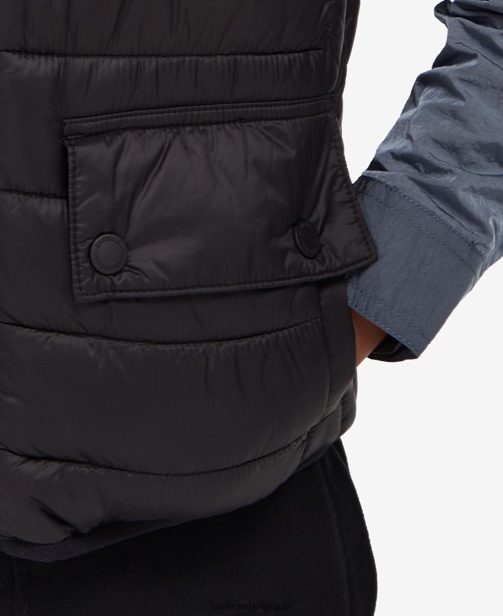 vêtements Barbour gilet de course à capuche orange classique garçons T2L6ZP2495