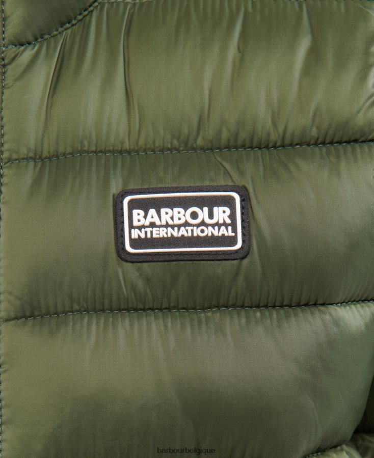 vêtements Barbour gilet de roseau noir jaune garçons T2L6ZP2496