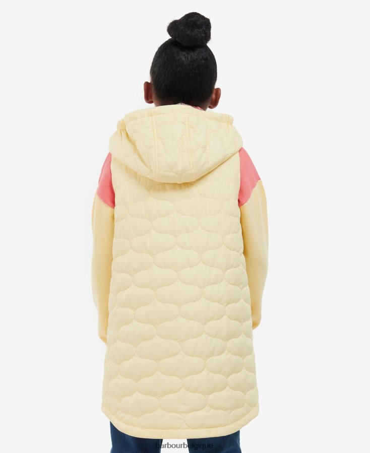 vêtements Barbour gilet long nahla primevère/fleuri rétro filles T2L6ZP2557