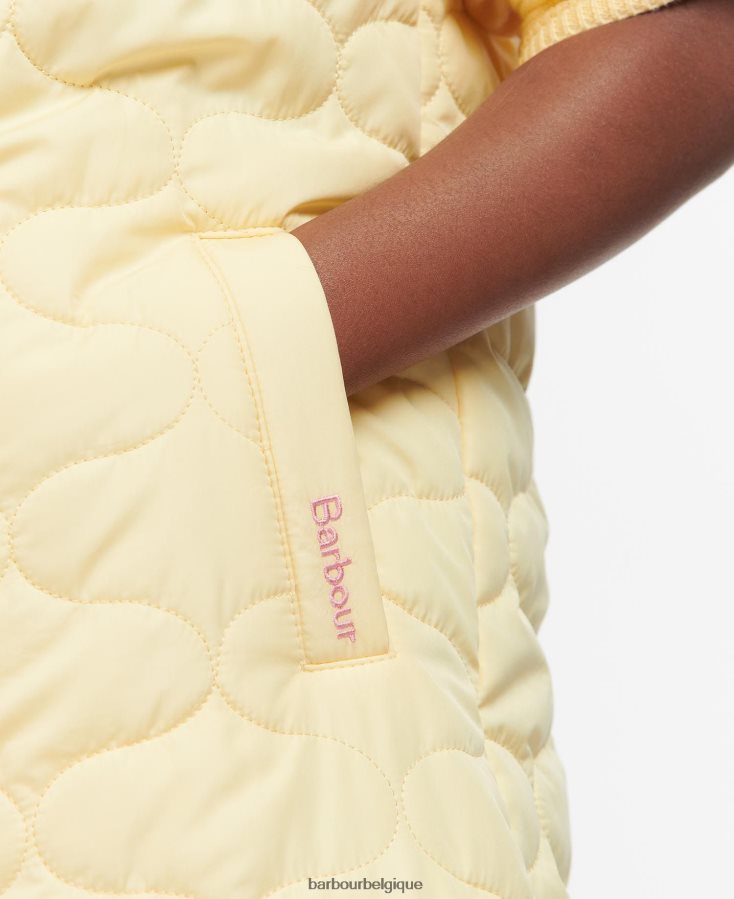 vêtements Barbour gilet long nahla primevère/fleuri rétro filles T2L6ZP2557