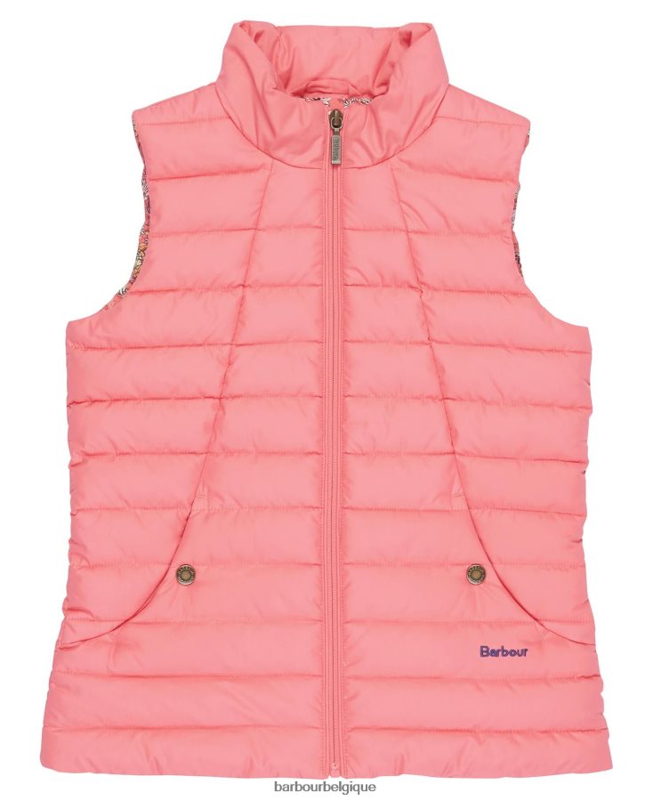 vêtements Barbour gilet yara chien multi marine/marine filles T2L6ZP2554