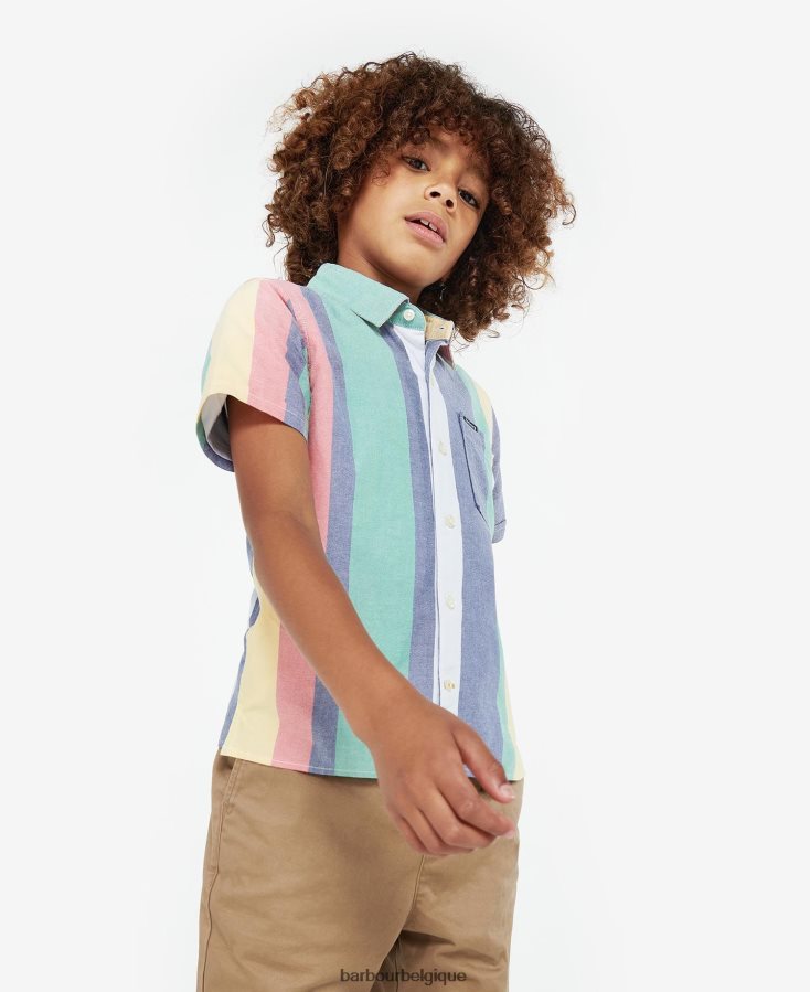 vêtements Barbour chemise dale chambray garçons T2L6ZP2541