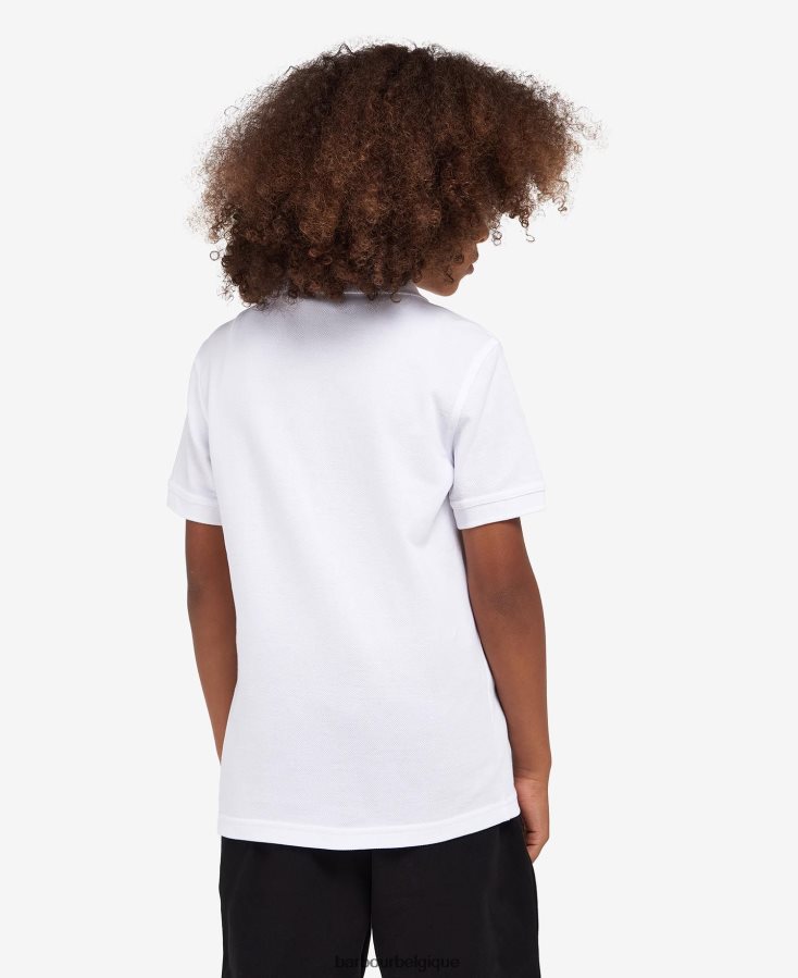 vêtements Barbour polo de formule orange épicée garçons T2L6ZP2533