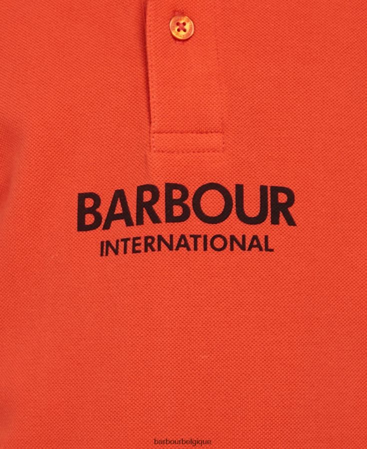 vêtements Barbour polo de formule orange épicée garçons T2L6ZP2540