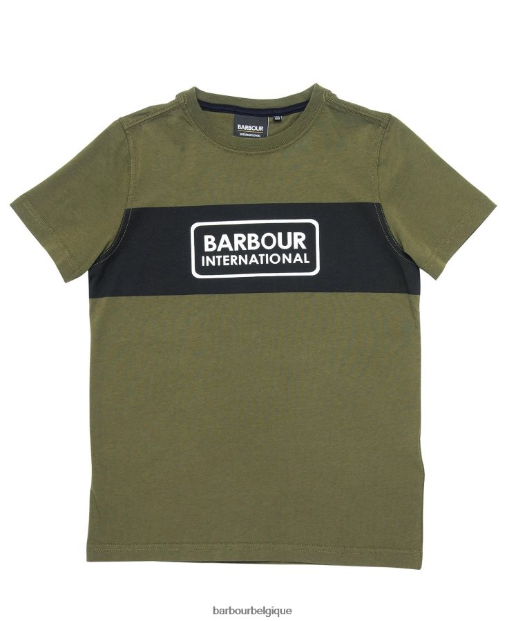 vêtements Barbour t-shirt à empiècements cargaison garçons T2L6ZP2534