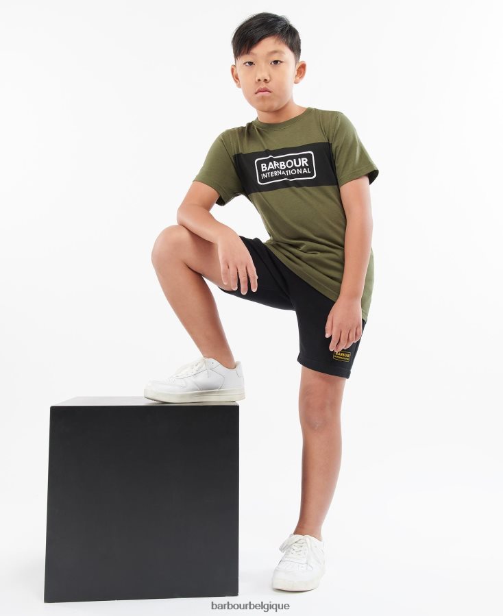 vêtements Barbour t-shirt à empiècements cargaison garçons T2L6ZP2534