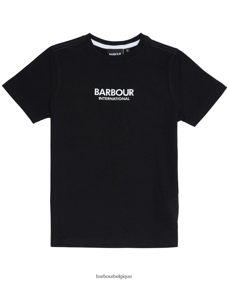 vêtements Barbour t-shirt formule blanc garçons T2L6ZP2528