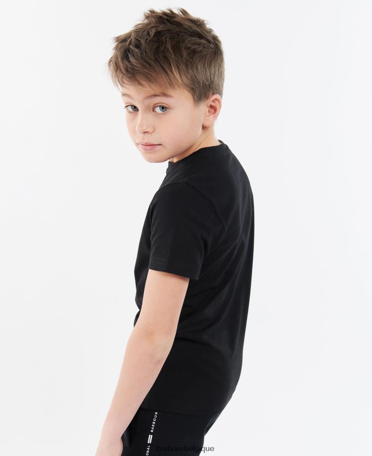 vêtements Barbour t-shirt formule blanc garçons T2L6ZP2528