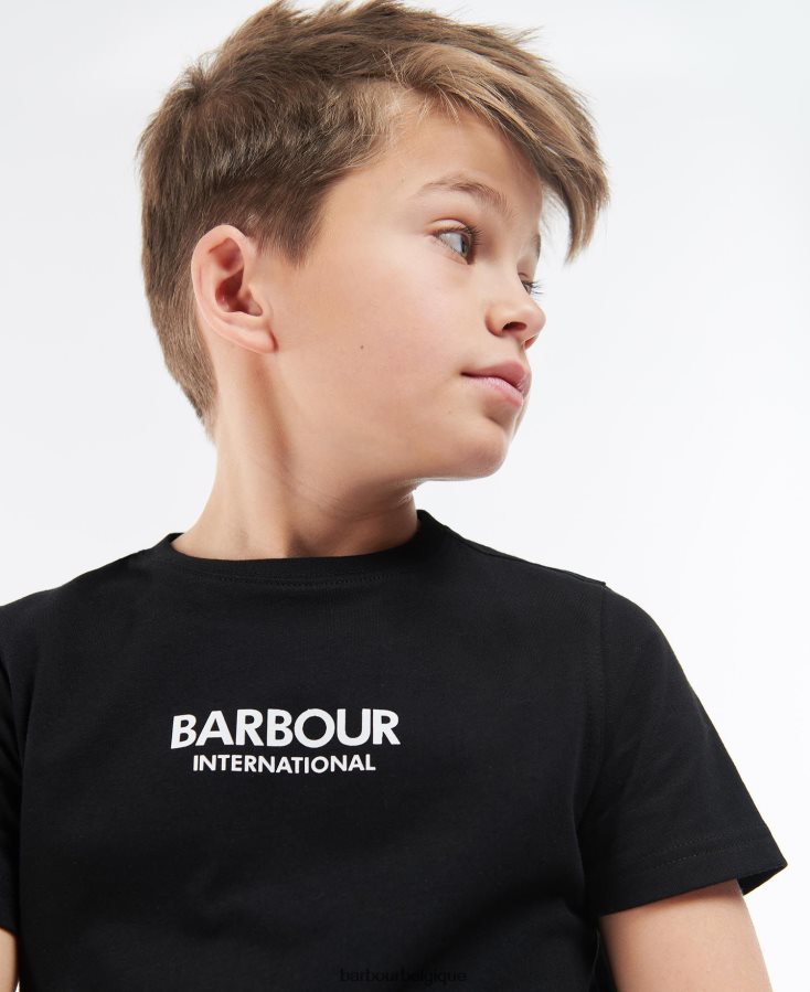 vêtements Barbour t-shirt formule blanc garçons T2L6ZP2528