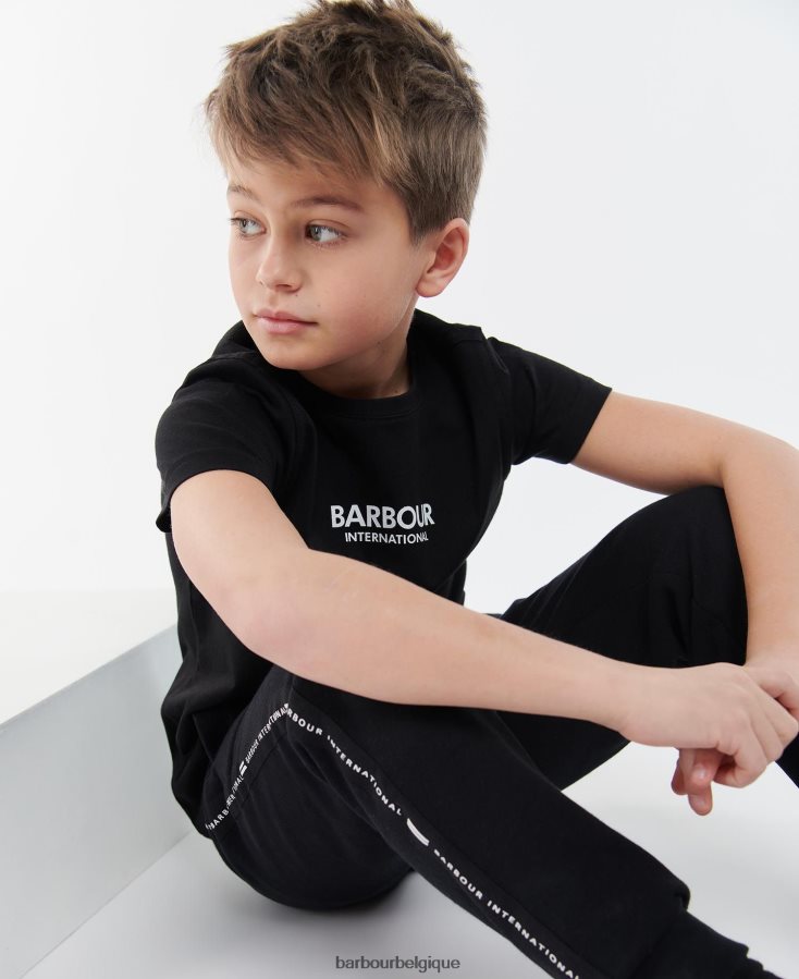 vêtements Barbour t-shirt formule blanc garçons T2L6ZP2528