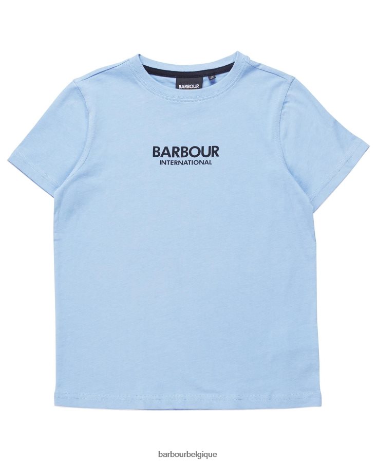 vêtements Barbour t-shirt formule noir garçons T2L6ZP2530