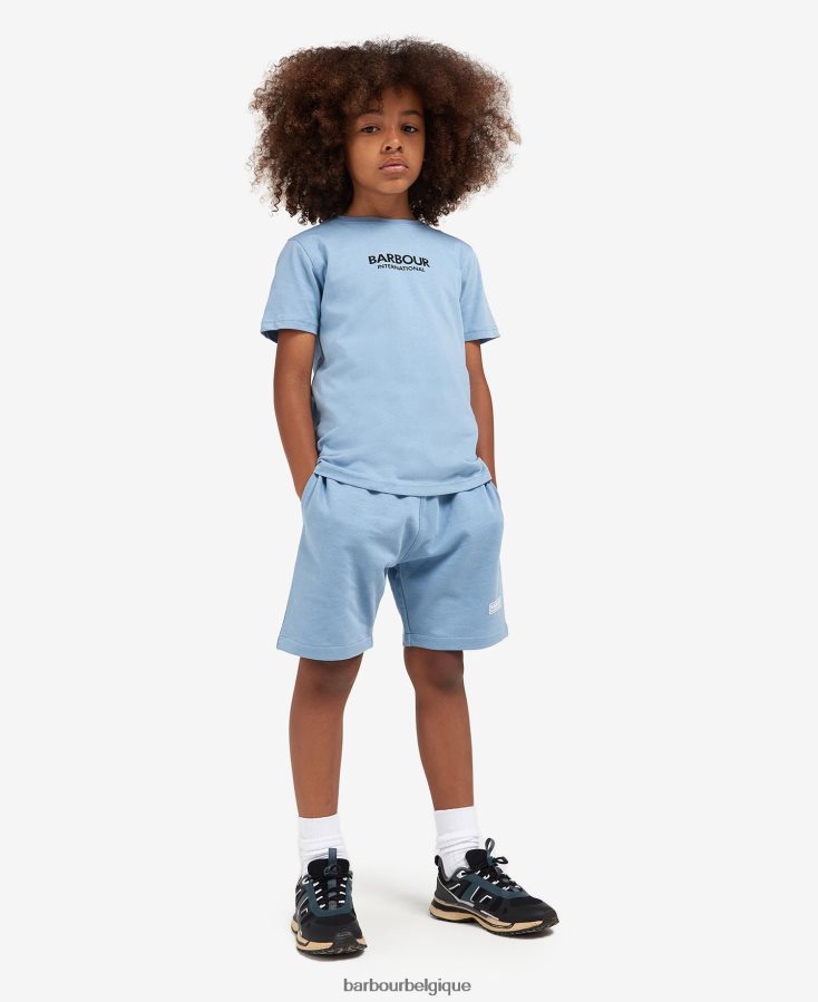 vêtements Barbour t-shirt formule noir garçons T2L6ZP2530