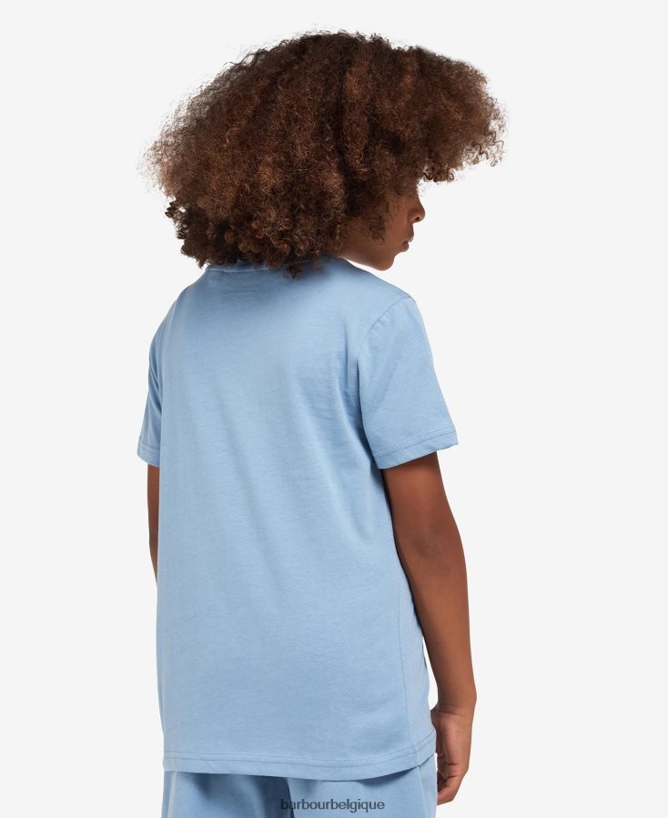 vêtements Barbour t-shirt formule noir garçons T2L6ZP2530