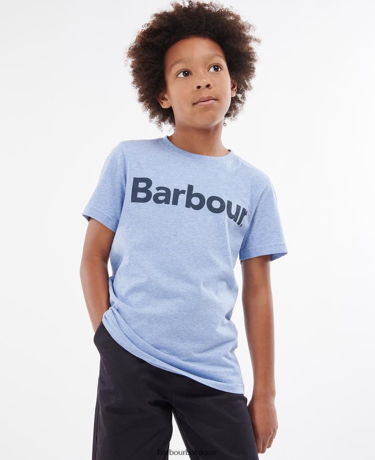 vêtements Barbour t-shirt à logo imprimé marine garçons T2L6ZP2505