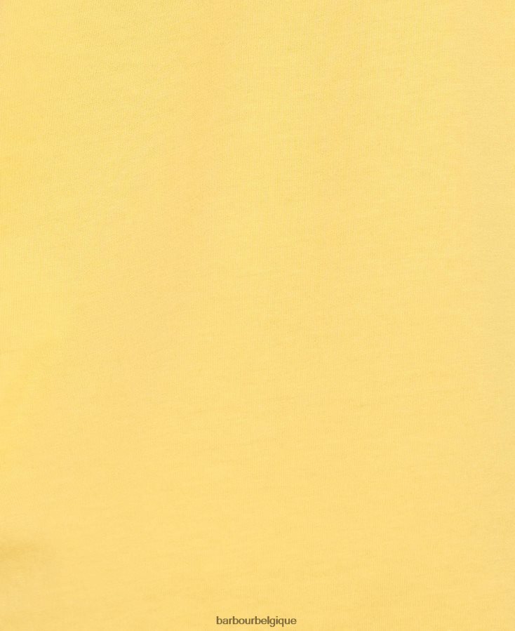 vêtements Barbour t-shirt tam jaune délavé garçons T2L6ZP2524