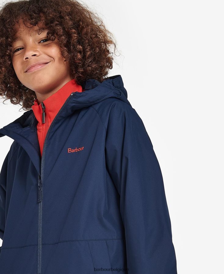 vêtements Barbour veste imperméable cromar ocre garçons T2L6ZP2492