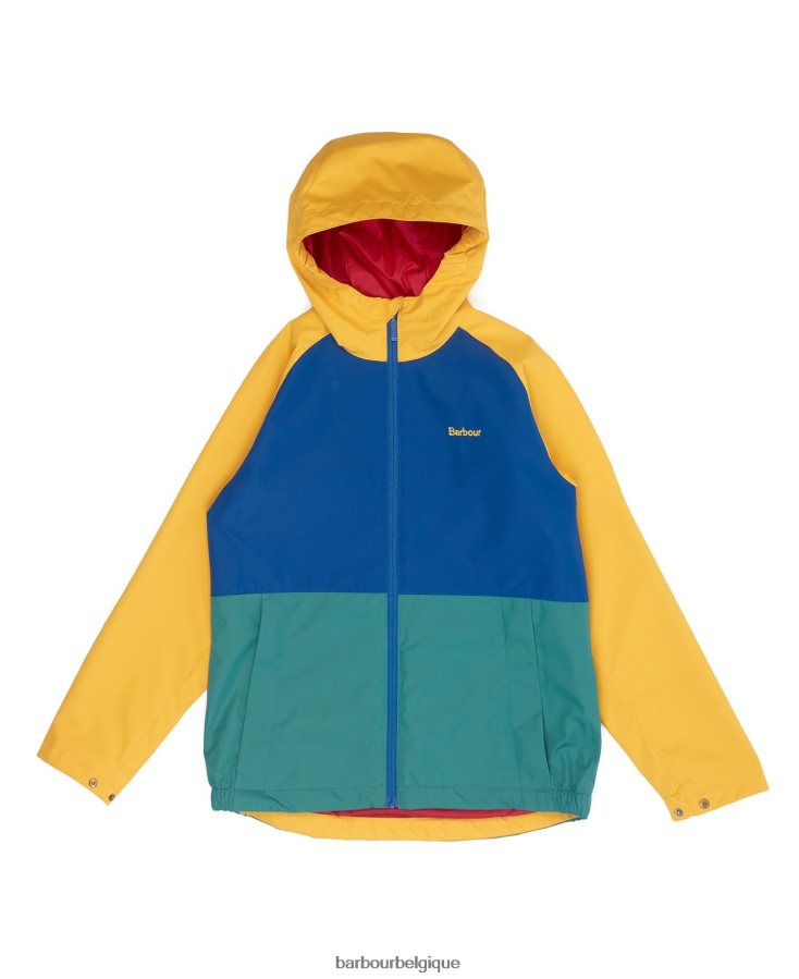 vêtements Barbour veste imperméable cromar ocre garçons T2L6ZP2499
