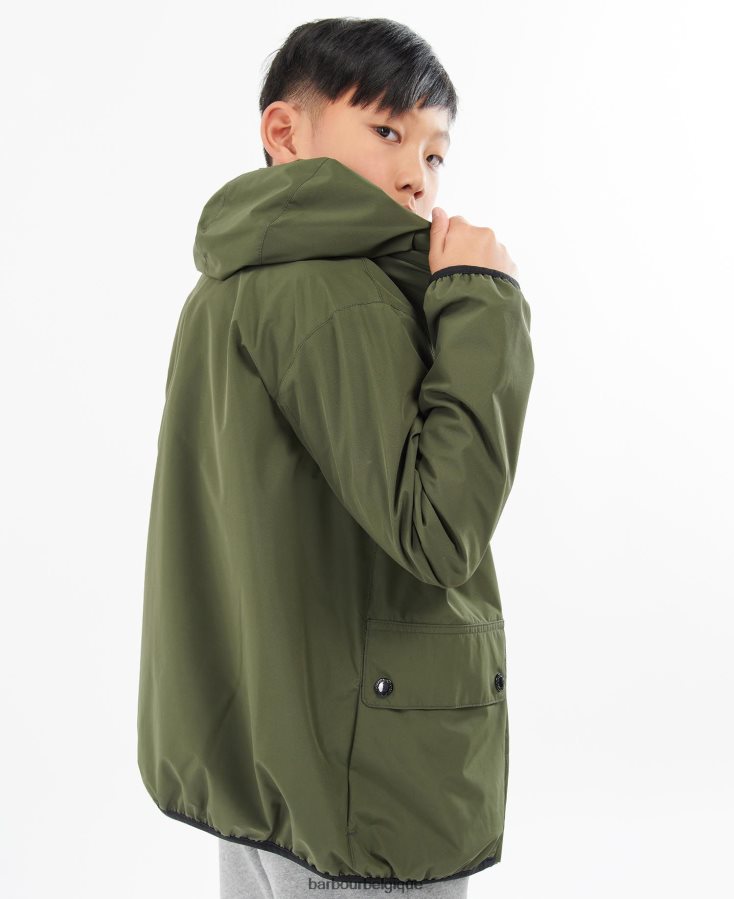 vêtements Barbour veste imperméable kénétique noir classique garçons T2L6ZP2498