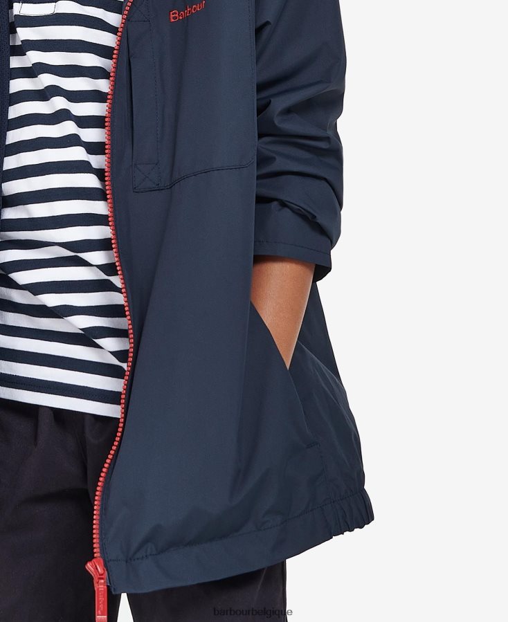 vêtements Barbour veste imperméable kenton marine classique garçons T2L6ZP2493