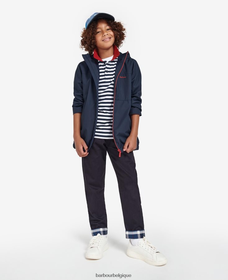 vêtements Barbour veste imperméable kenton marine classique garçons T2L6ZP2493