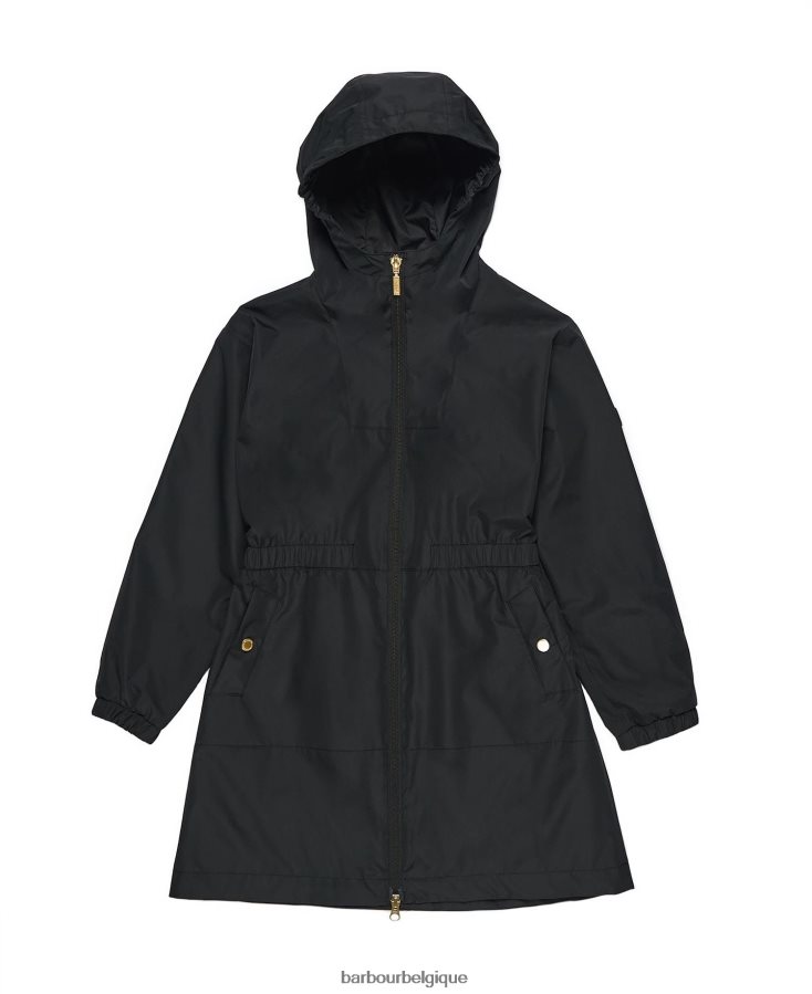 vêtements Barbour veste imperméable à la palangre rein vert palmier filles T2L6ZP2559