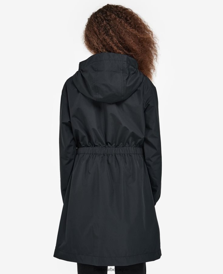 vêtements Barbour veste imperméable à la palangre rein vert palmier filles T2L6ZP2559