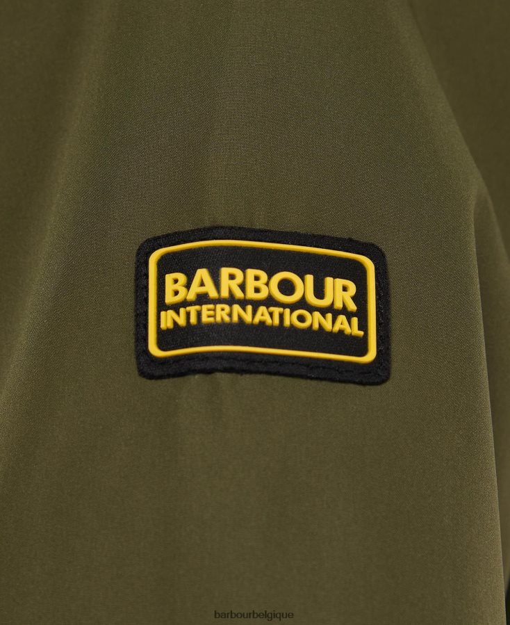 vêtements Barbour veste imperméable à la palangre rein vert palmier filles T2L6ZP2560