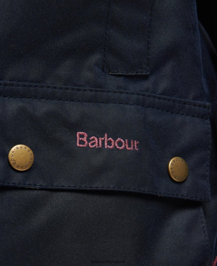 vêtements Barbour veste cirée gland archive olive/fleuri rétro filles T2L6ZP2543