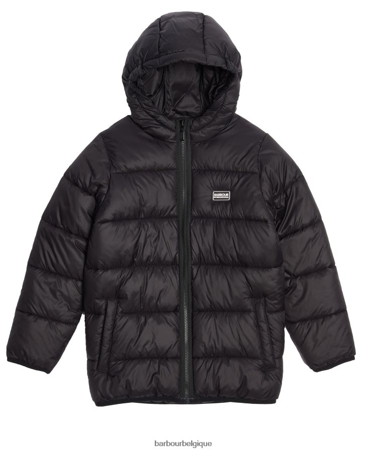 vêtements Barbour veste matelassée bobber noir classique garçons T2L6ZP2480