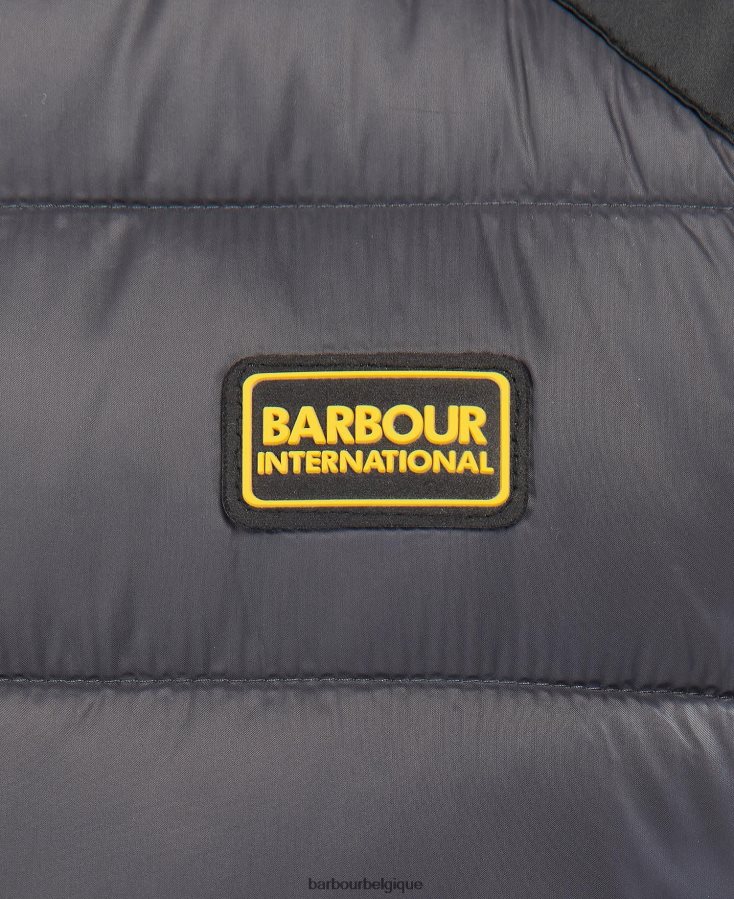 vêtements Barbour veste matelassée à capuche marine garçons T2L6ZP2479