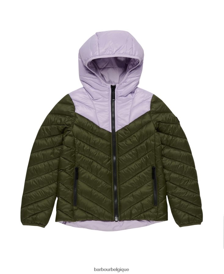 vêtements Barbour veste matelassée cosford terrazzo cerise/cerise filles T2L6ZP2548