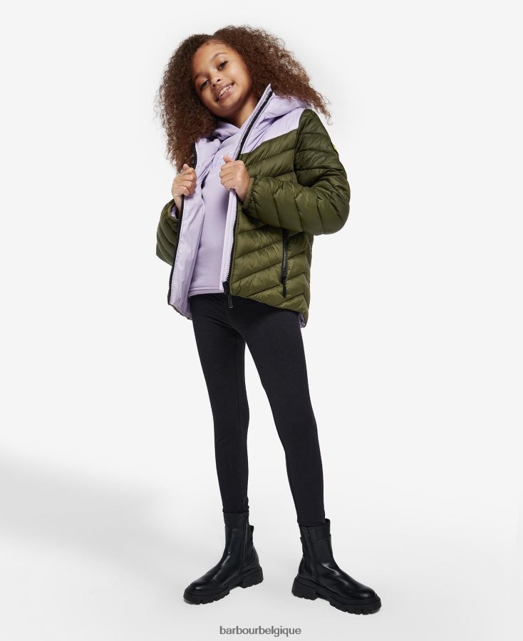 vêtements Barbour veste matelassée cosford terrazzo cerise/cerise filles T2L6ZP2548