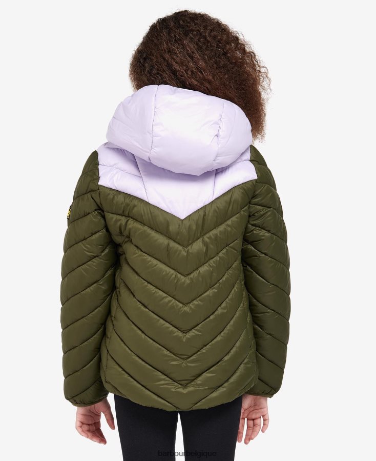 vêtements Barbour veste matelassée cosford terrazzo cerise/cerise filles T2L6ZP2548