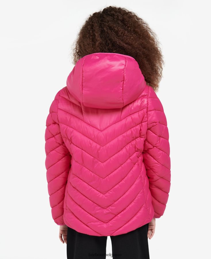vêtements Barbour veste matelassée cosford terrazzo cerise/cerise filles T2L6ZP2549