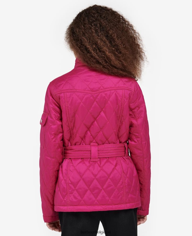 vêtements Barbour veste matelassée internationale poids mouche noir filles T2L6ZP2544