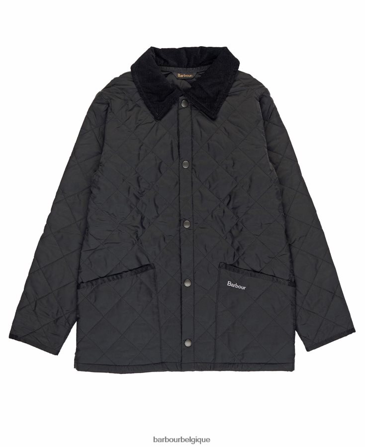 vêtements Barbour veste matelassée liddesdale noir garçons T2L6ZP2478