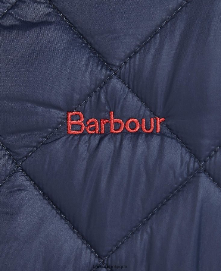 vêtements Barbour veste matelassée merton marine classique garçons T2L6ZP2474
