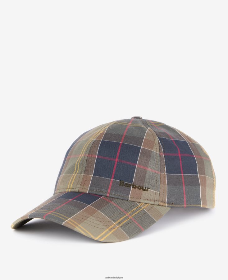 accessoires Barbour casquette de sport tartan rosie trench/marine femmes T2L6ZP2438