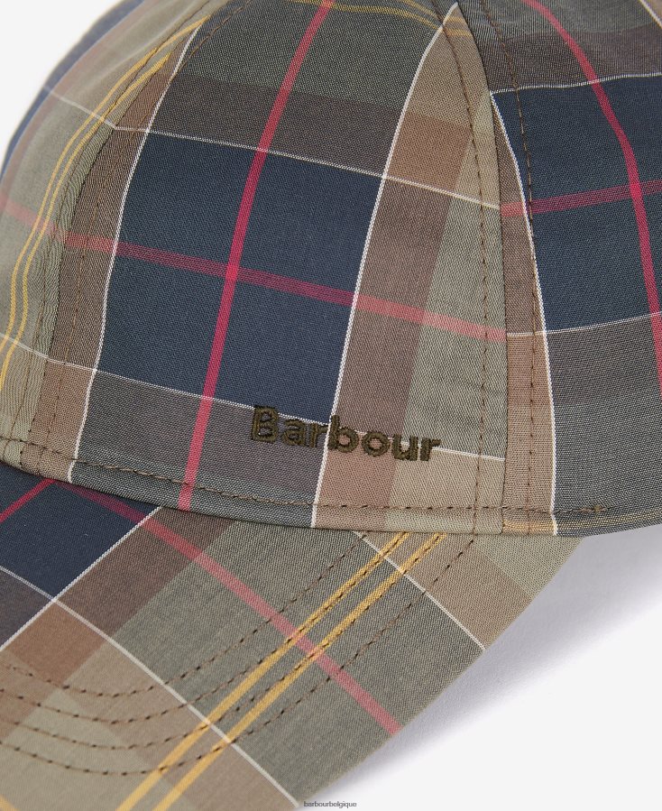 accessoires Barbour casquette de sport tartan rosie trench/marine femmes T2L6ZP2438