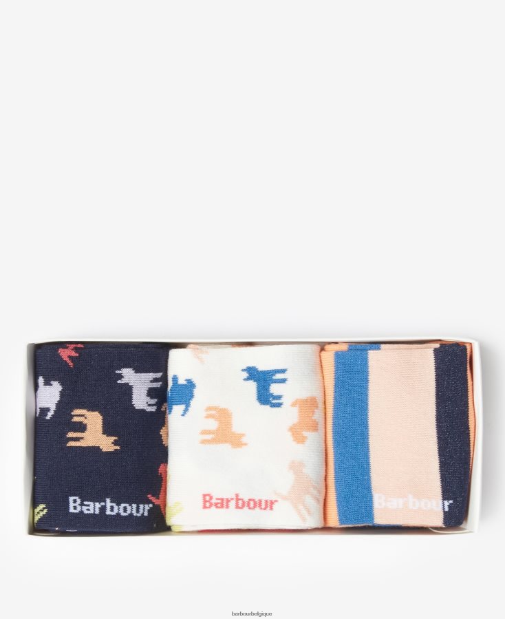 accessoires Barbour coffret cadeau multi chaussettes chien multi-chien femmes T2L6ZP2464