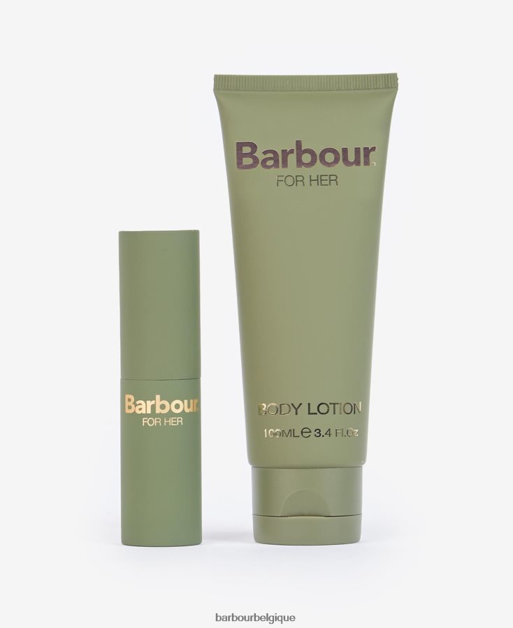 accessoires Barbour pour elle coffret cadeau boule de parfum tartan vert femmes T2L6ZP2413
