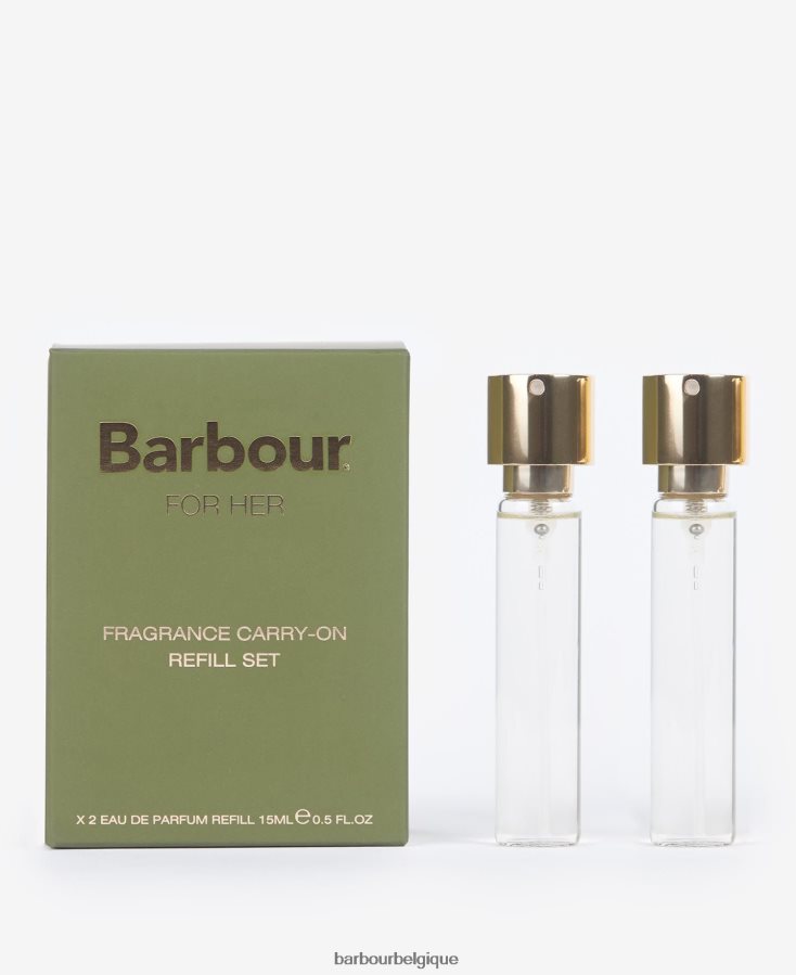 accessoires Barbour son coffret de recharge de parfum de voyage vert classique femmes T2L6ZP2412
