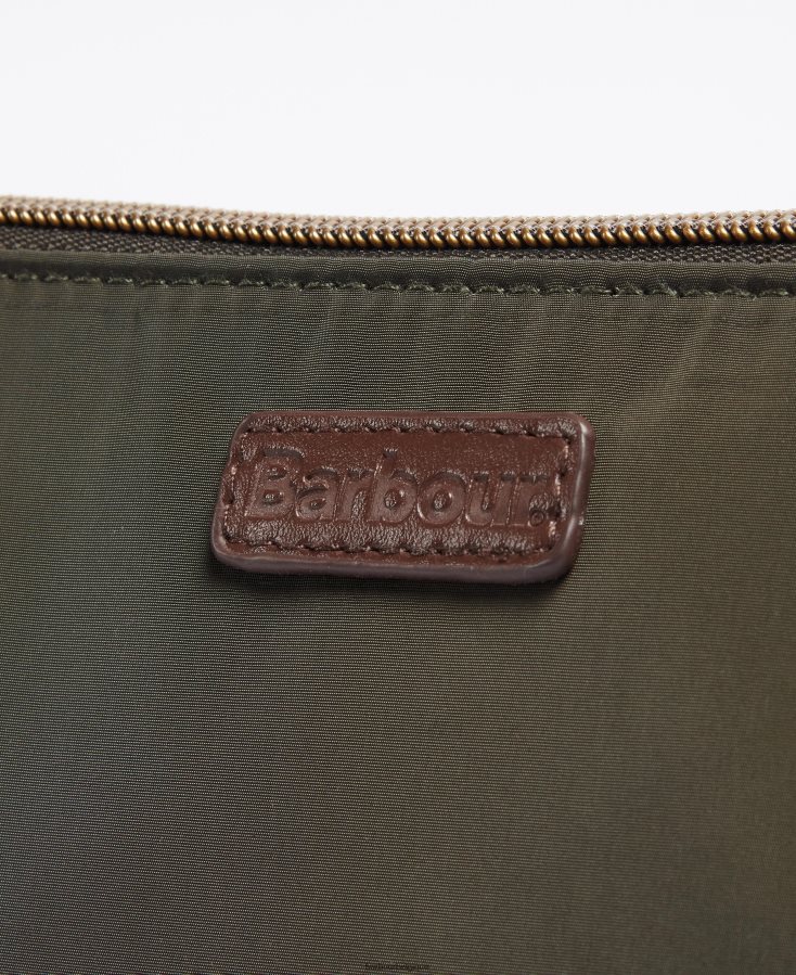 accessoires Barbour sac à bandoulière double zip ella olive femmes T2L6ZP2400