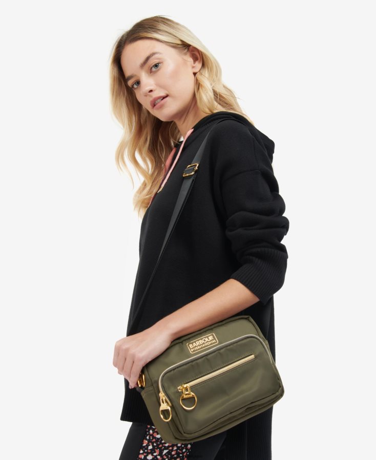 accessoires Barbour sac à bandoulière qualifier palmier vert femmes T2L6ZP2410