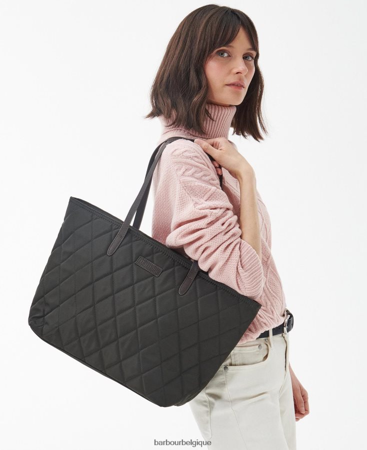 accessoires Barbour sac cabas matelassé witford marine femmes T2L6ZP2406