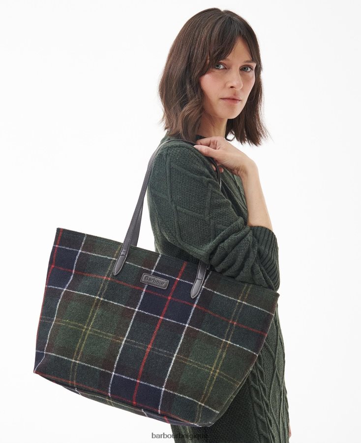 accessoires Barbour sac cabas tasche witford tartan tartan classique femmes T2L6ZP2394