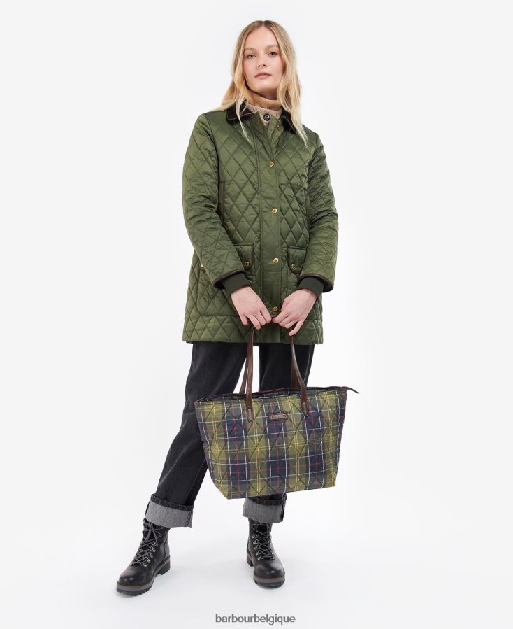 accessoires Barbour sac fourre-tout en tartan matelassé wetherham tartan classique femmes T2L6ZP2407